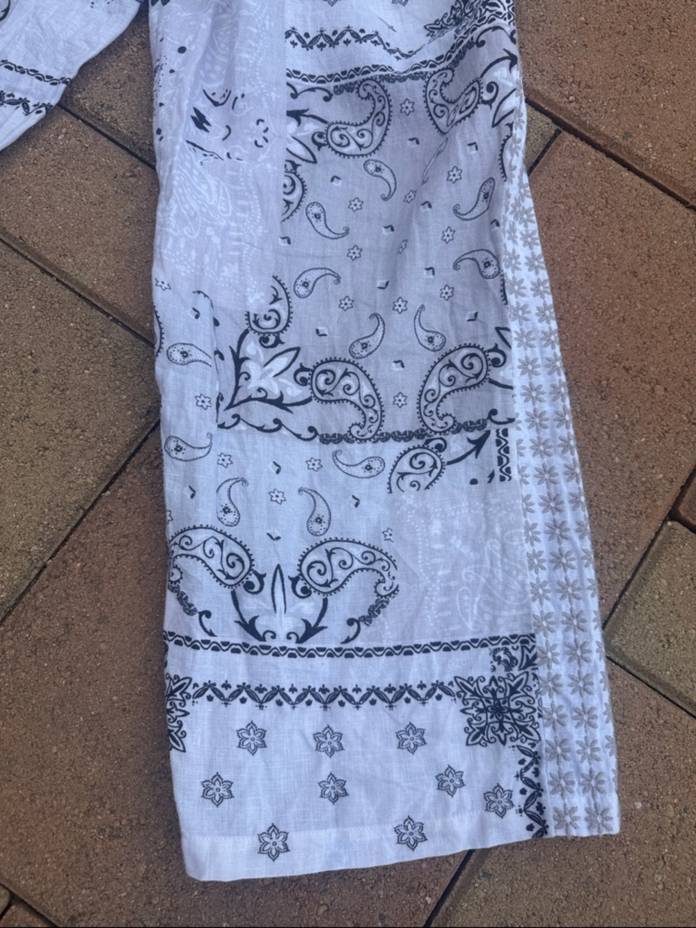 Johnny Was Biya 3J Workshop Ashton Bandana Effortless Linen - Picture 7 of 7